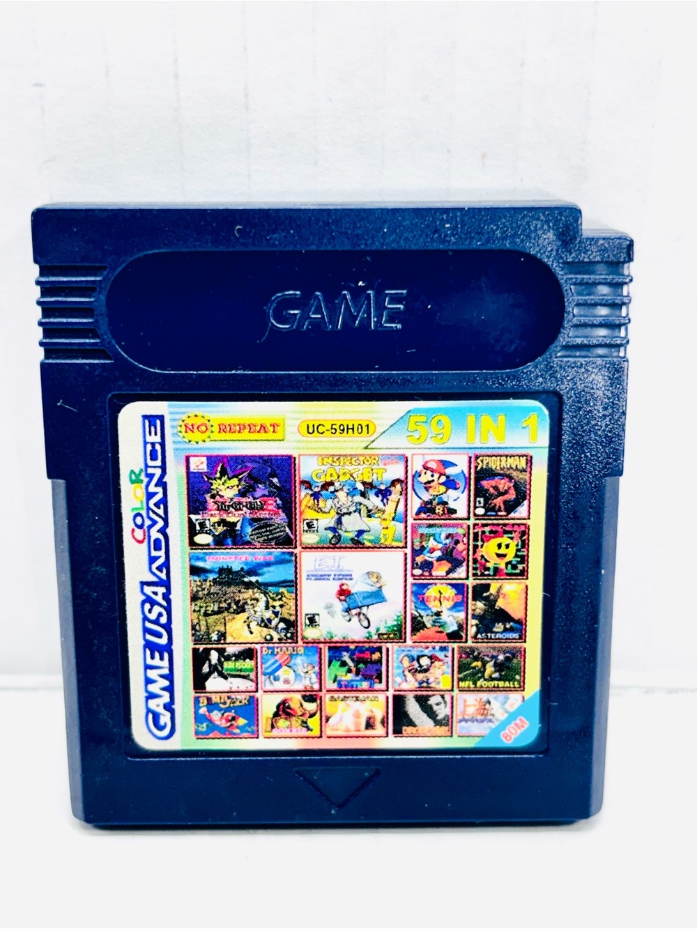 Nintendo Game Boy Color Super 59 In 1 Multicart Cartridge Game USA Advance